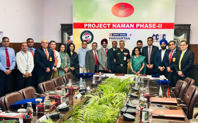 HDFC Bank, Indian Army & CSC Academy expand Project NAMAN to 26 new locations