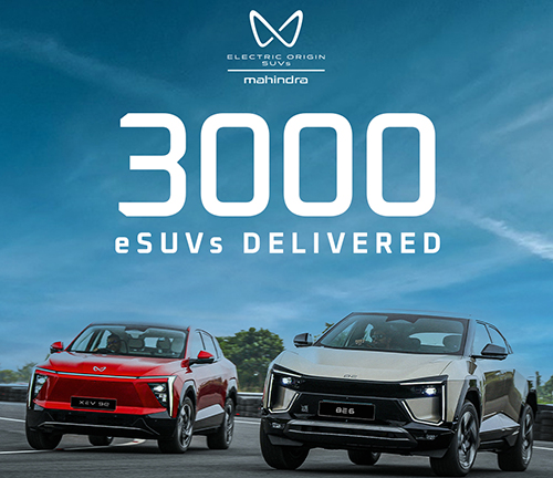 Mahindra Delivers 3000 All-Electric Origin SUVs Across India