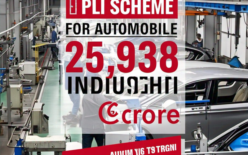 PLI SCHEME FOR AUTOMOBILE AND AUTO COMPONENT INDUSTRY WITH ₹25,938 Crore