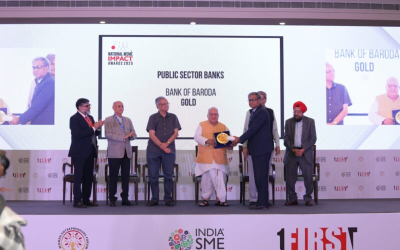Bank of Baroda Clinches Prestigious Gold Award at National MSME Impact Awards 2025