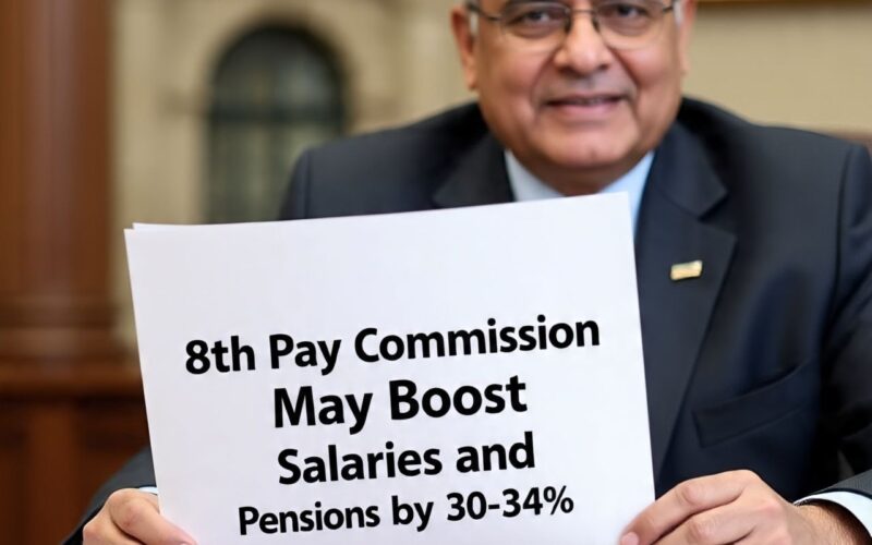 8th Pay Commission May Boost Salaries and Pensions by 30–34%; Recommendations Expected by January 2026