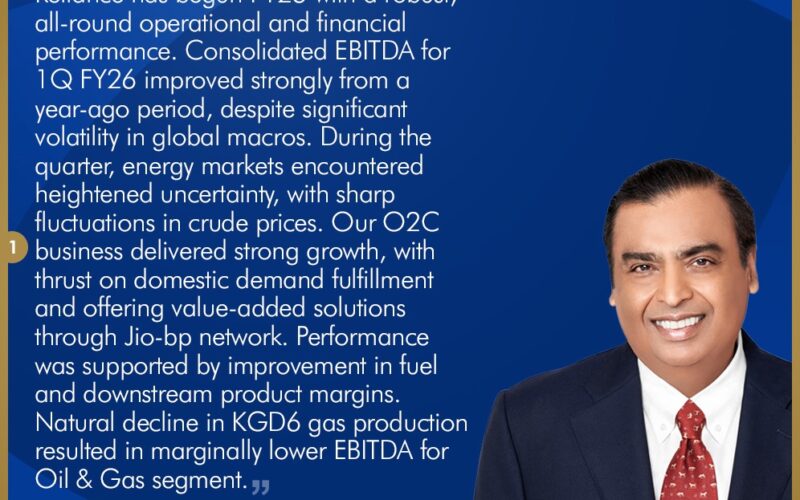 Reliance Industries started FY26 on a strong note – Mukesh Ambani