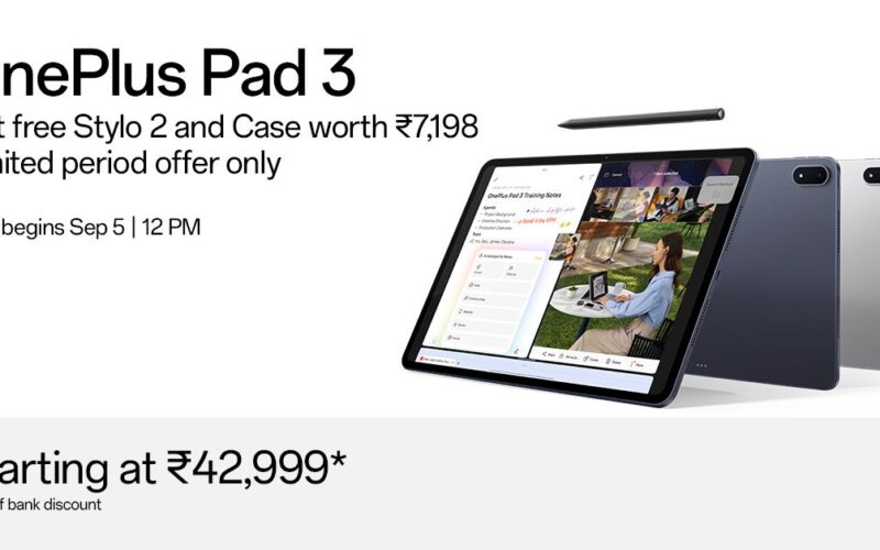 OnePlus Pad 3 to Go on Open Sale in India from September 5, 2025: Flagship Power Meets All-Day Productivity