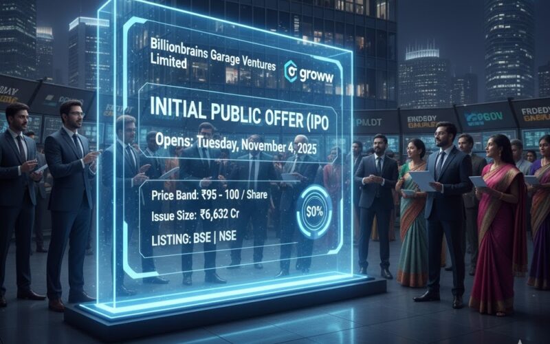 Billionbrains Garage Ventures Limited’s Initial Public Offer to open on Tuesday, November 4, 2025
