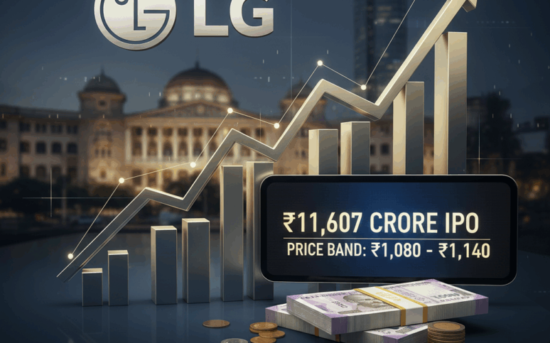 एलजी इलेक्ट्रॉनिक्स इंडिया की शेयर बाजार में धमाकेदार लिस्टिंग, निवेशकों को 50% का बंपर मुनाफा! 🚀