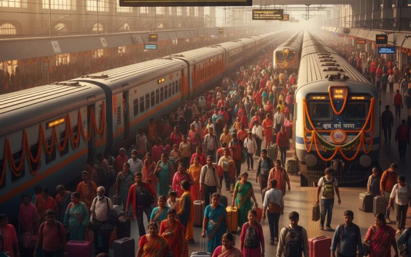 Indian Railways Ferries Over 1.5 Crore Passengers During Festive Season, Wins Praise for Exceptional Travel Experience