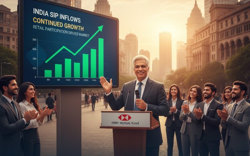Rising SIP Inflows in India: HSBC Mutual Fund CEO Predicts Continued Growth Driven by Retail Participation