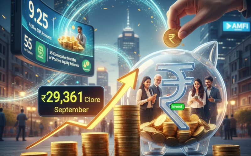 SIP Collections Surge to All-Time High of ₹29,361 Crore in September