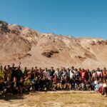 A landmark for the ages: Fans of Škoda set a record at 19,024 feet