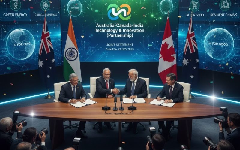 India, Australia, Canada Launch 'ACITI' Partnership for Tech and Net Zero Goals