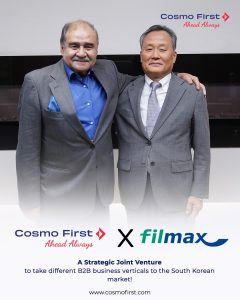 Cosmo First Announces Strategic Joint Venture in South Korea