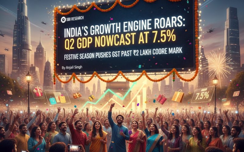 India's Growth Engine Roars: Q2 GDP Nowcast at 7.5% as Festive Season Pushes GST Past ₹2 Lakh Crore Mark
