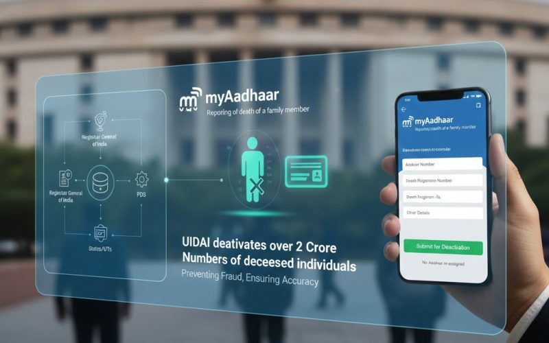 UIDAI Deactivates Over 2 Crore Aadhaar Numbers of Deceased Individuals in Major Database Clean-Up