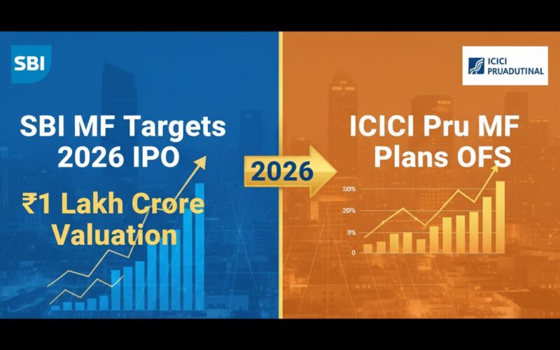 AMC Listing Bonanza: SBI MF Targets 2026 IPO at ₹1 Lakh Crore Valuation as ICICI Pru MF Plans OFS