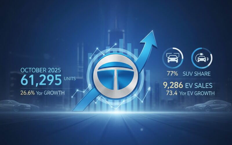 Tata Motors Passenger Vehicles Records All-Time High Monthly Sales of 61,295 Units in October 2025
